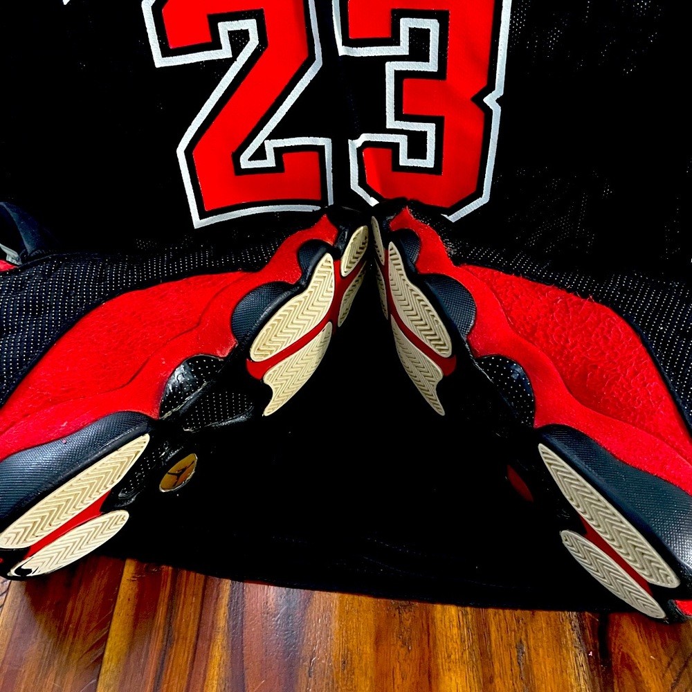 Jordan 13. Size 9. Well loved as shown in pictures.